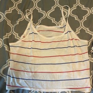 American eagle striped tank. Size large. True to size.